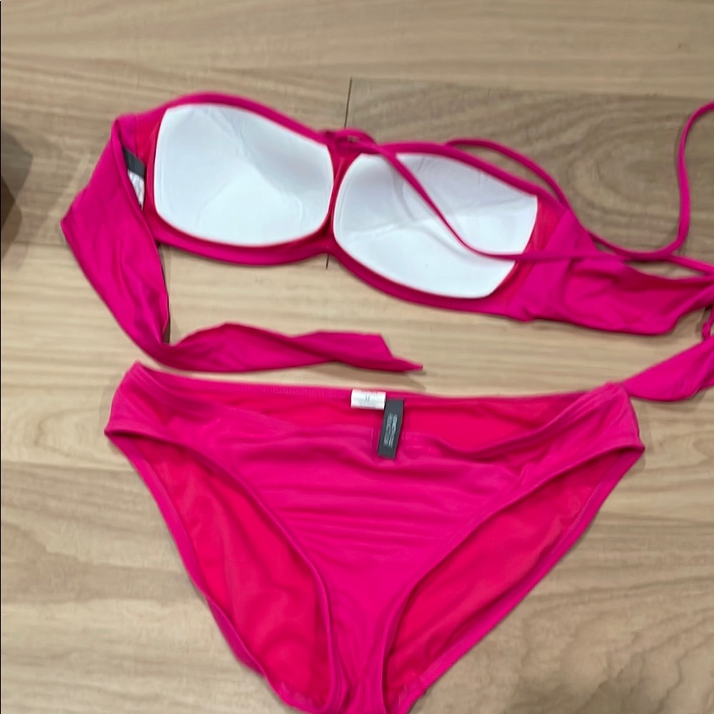 Kenneth Cole Pink Ruffle Bikini - Picture 3 of 4